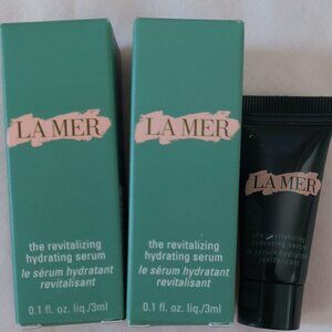2 La Mer The Regenerating Hydrating Serum .01 oz NIB